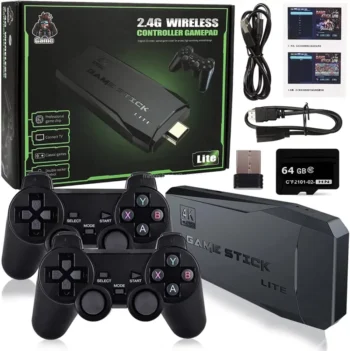 64G Built-in 20000 Games Stick 2 Wireless controller gamepad 4K HD Video game Console