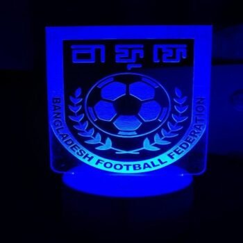 Acrylic Multicolor Night Lamp (Bangladesh Football Federation)